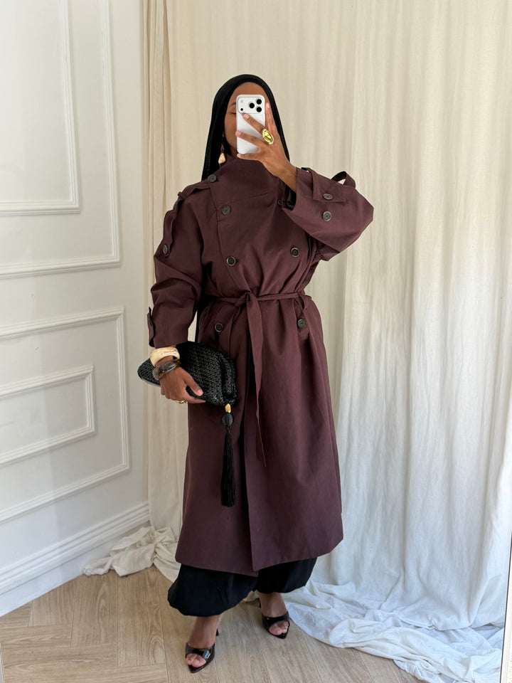 TRENCH ENAS PREMIUM MARRON