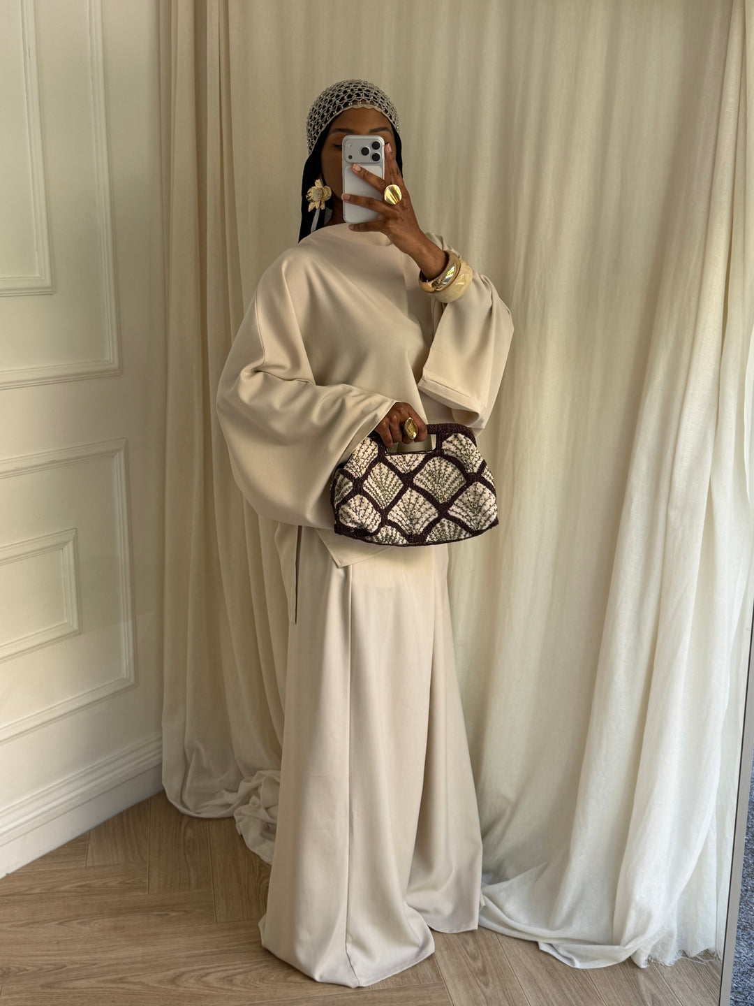 ENSEMBLE PANTALON MASTOUR BEIGE