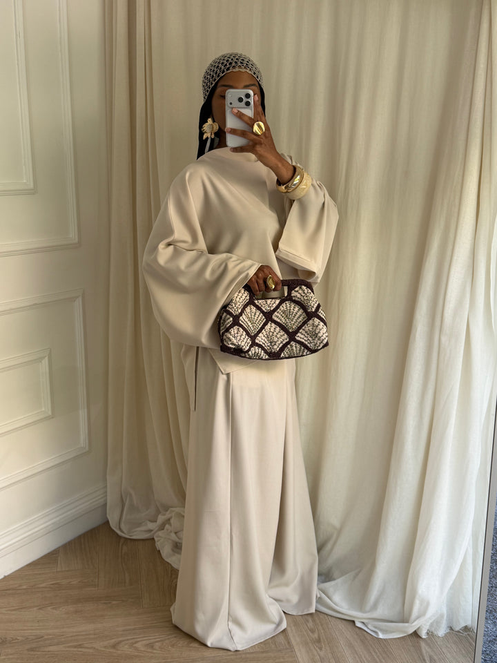 ENSEMBLE PANTALON MASTOUR BEIGE