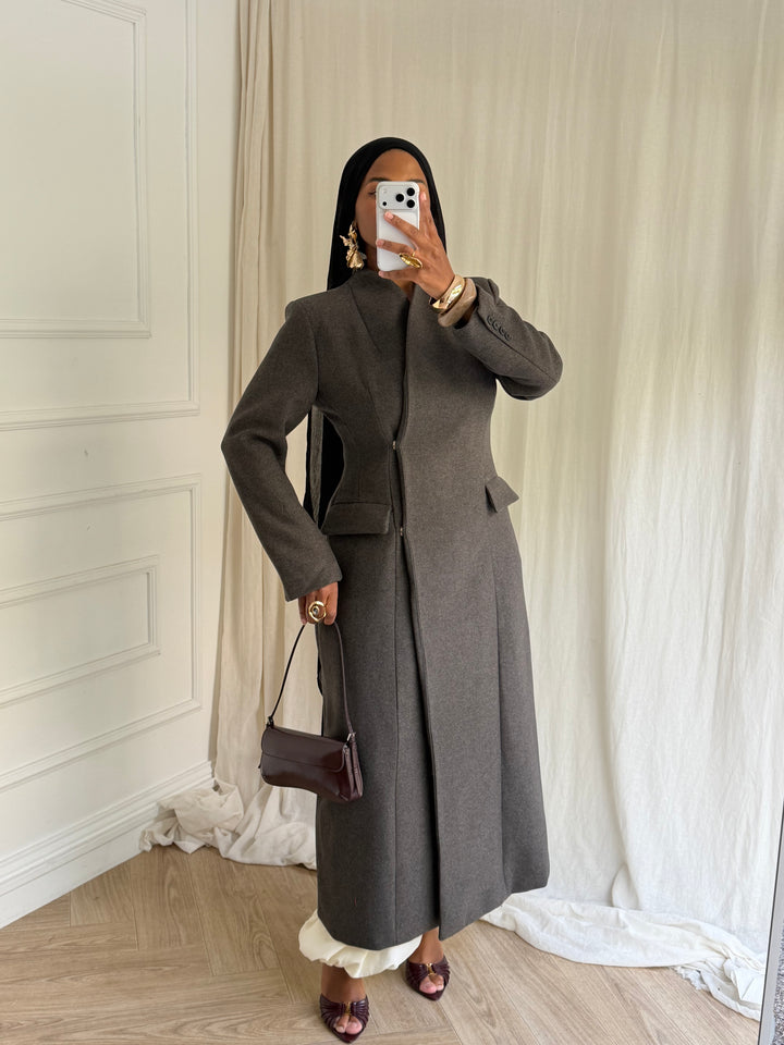 MANTEAU LISE - LUXE TAUPE