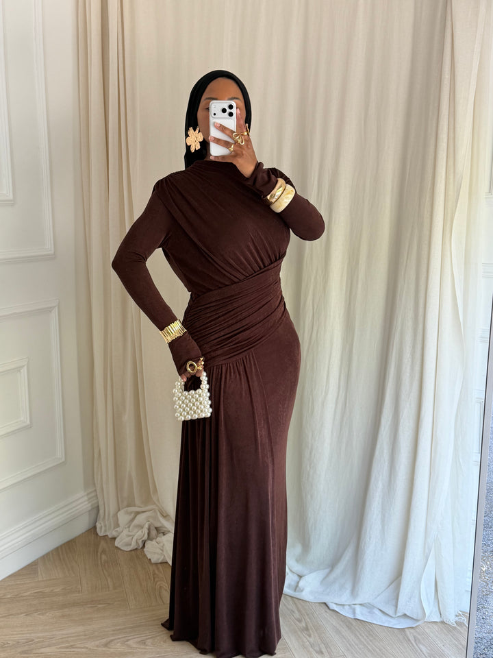 ROBE COKTAIL CHOCOLAT