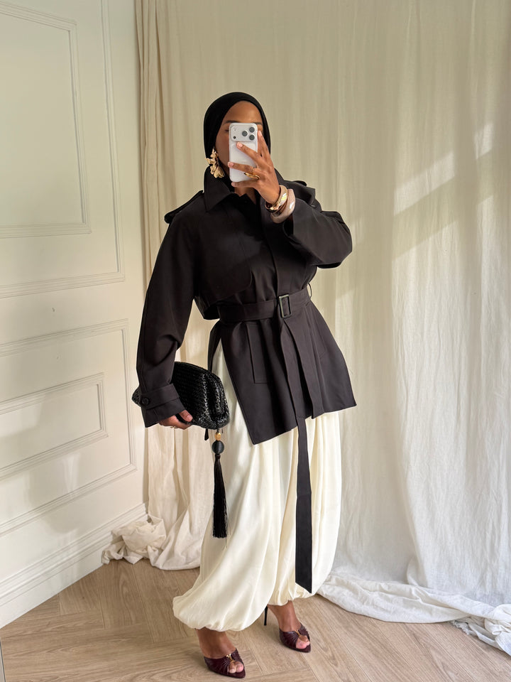 TRENCH COURT LUXURY NOIR