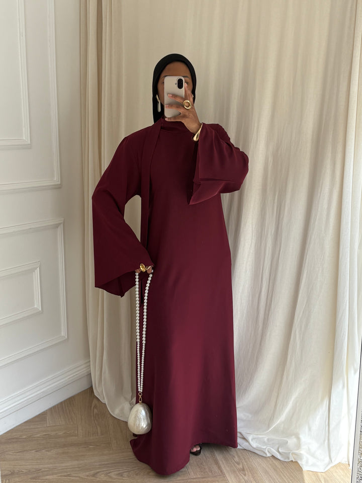 ROBE TANYA BORDEAUX