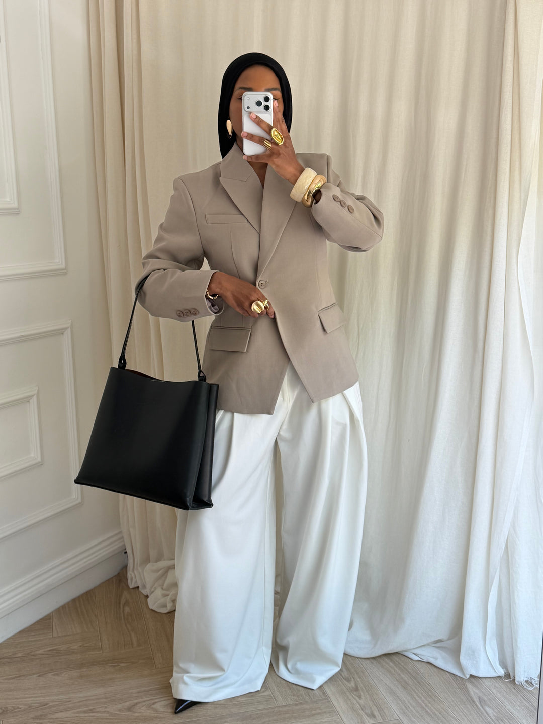 BLAZER SCUPTURAL TAUPE