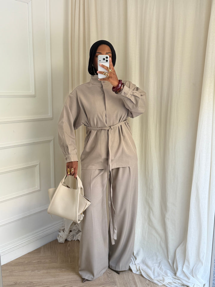 SET BLOUSE Manhattan TAUPE