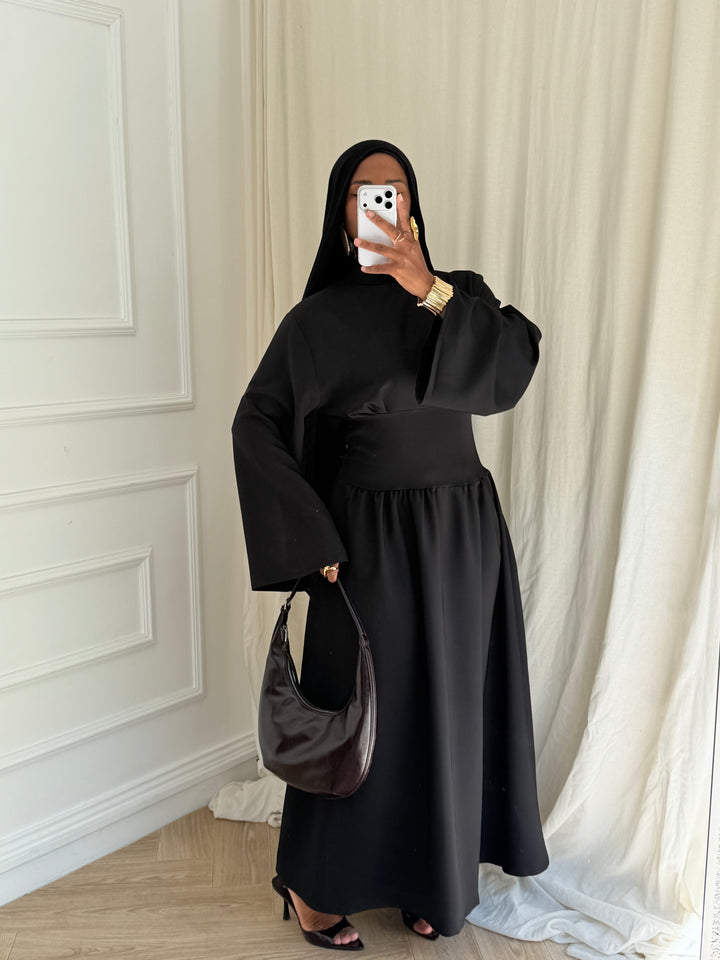 ROBE CINTRÉ JOHA NOIRE