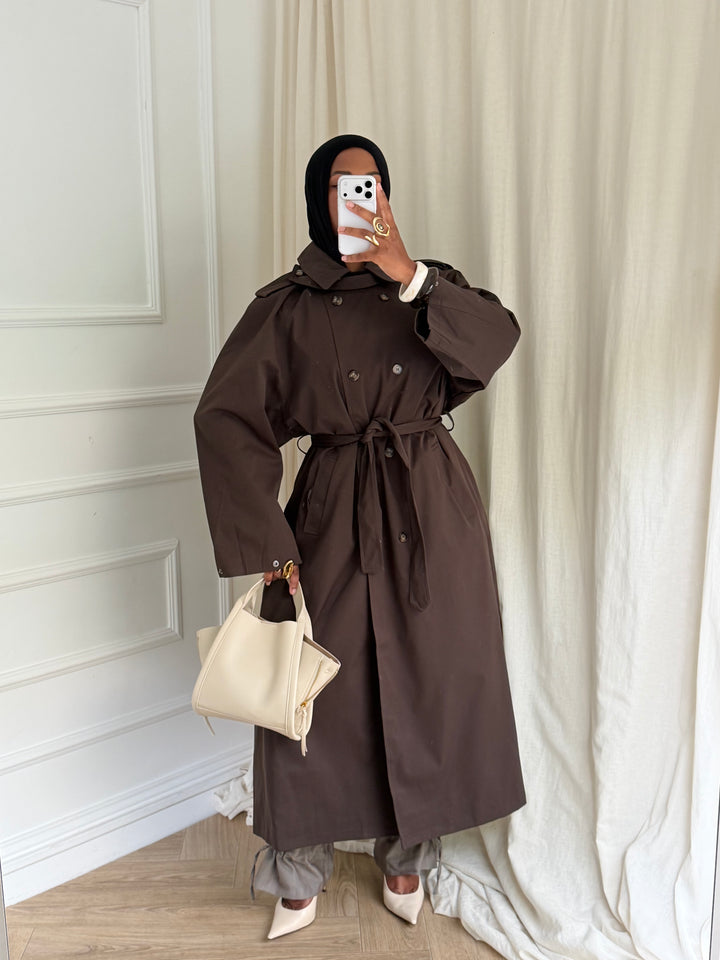 TRENCH MUSE MARRON
