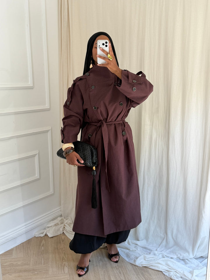 TRENCH ENAS PREMIUM MARRON