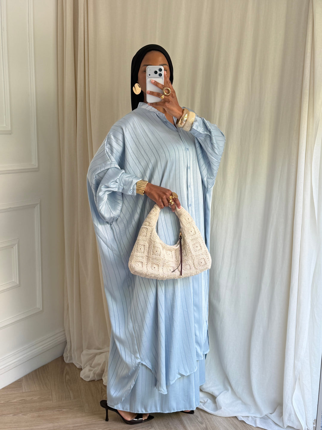 ENSEMBLE PANTALON SUPER LARGE BLEU