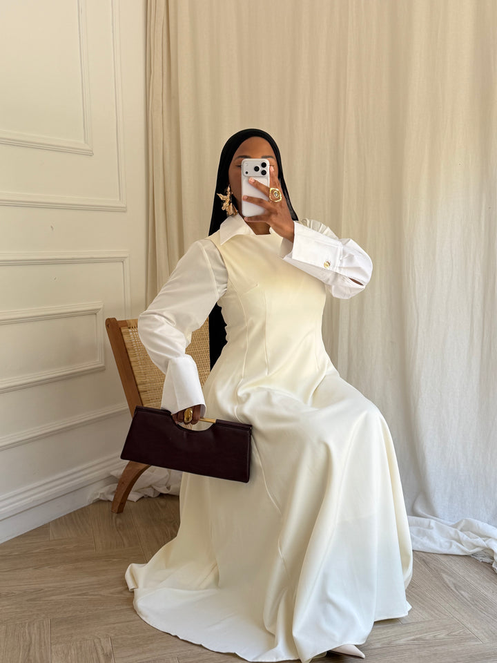ROBE TAILLEUR CRÈME