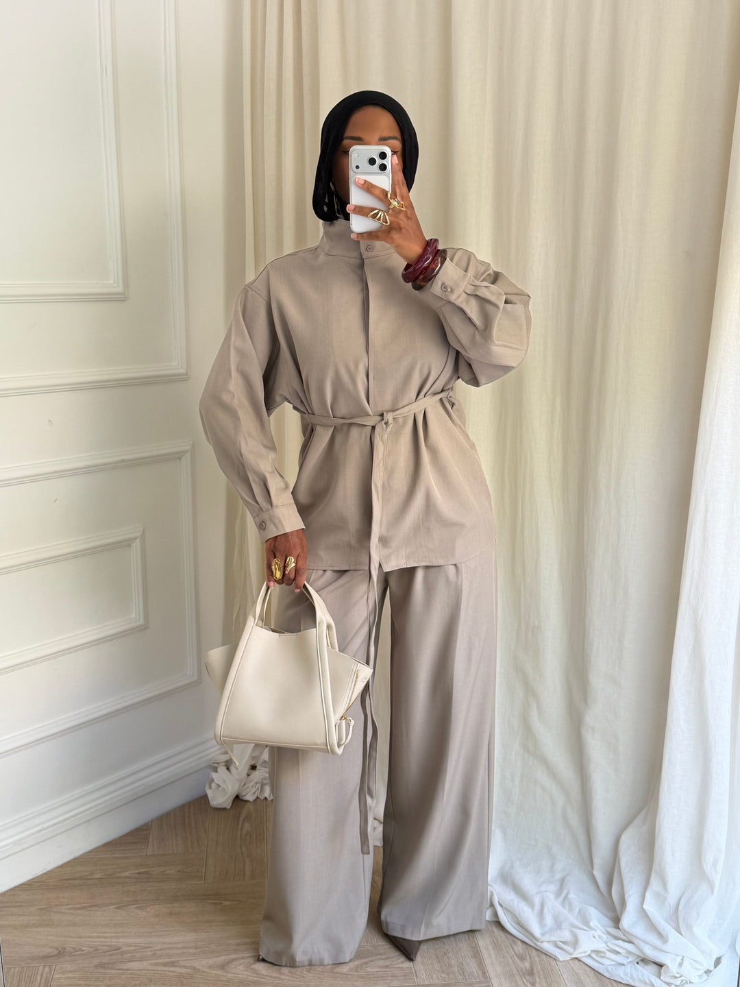 SET BLOUSE Manhattan TAUPE