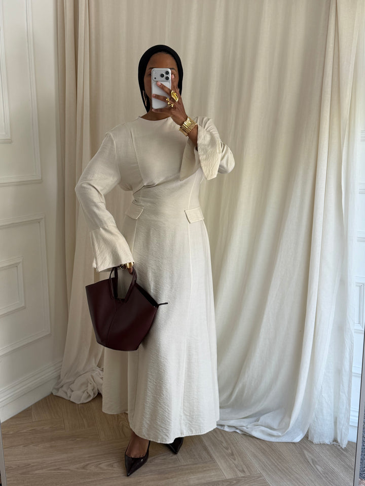 ROBE BELLA PRINTEMPS CRÈME