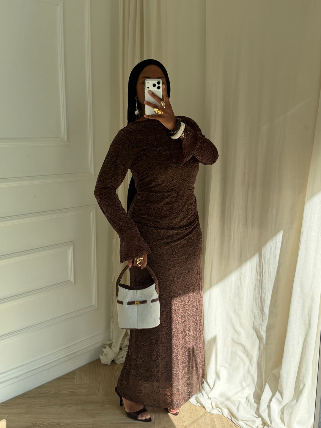 ROBE LEONNIE MARRON