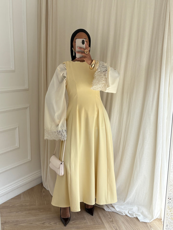 ROBE TAILLEUR JAUNE