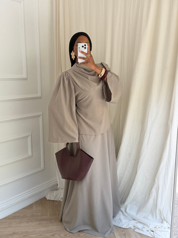 ENSEMBLE HANNA AUTOMNE TAUPE CLAIR