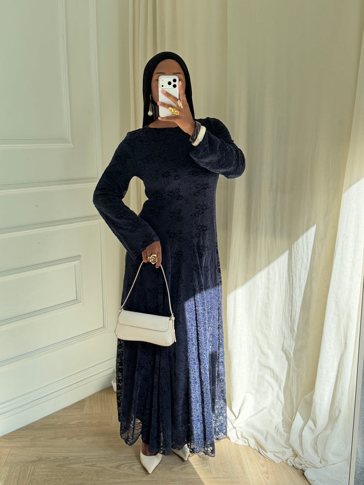 ROBE ODETTE BLEU NUIT