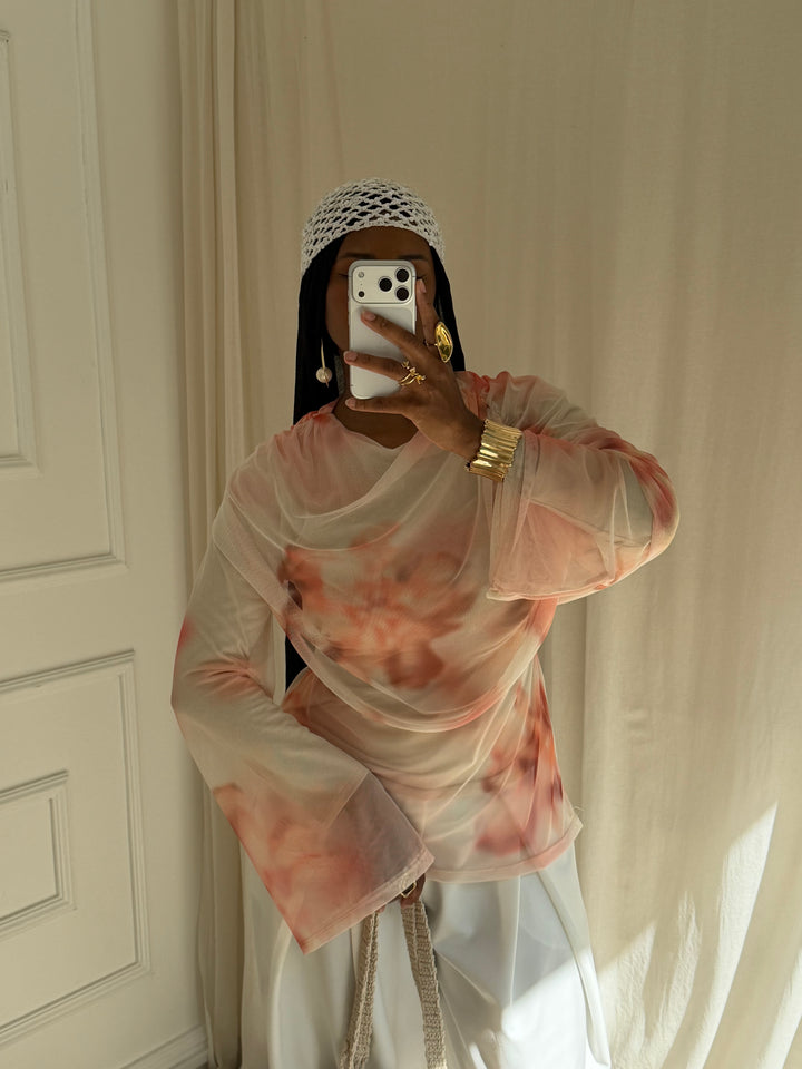BLOUSE AYDA ROSE SAUMON