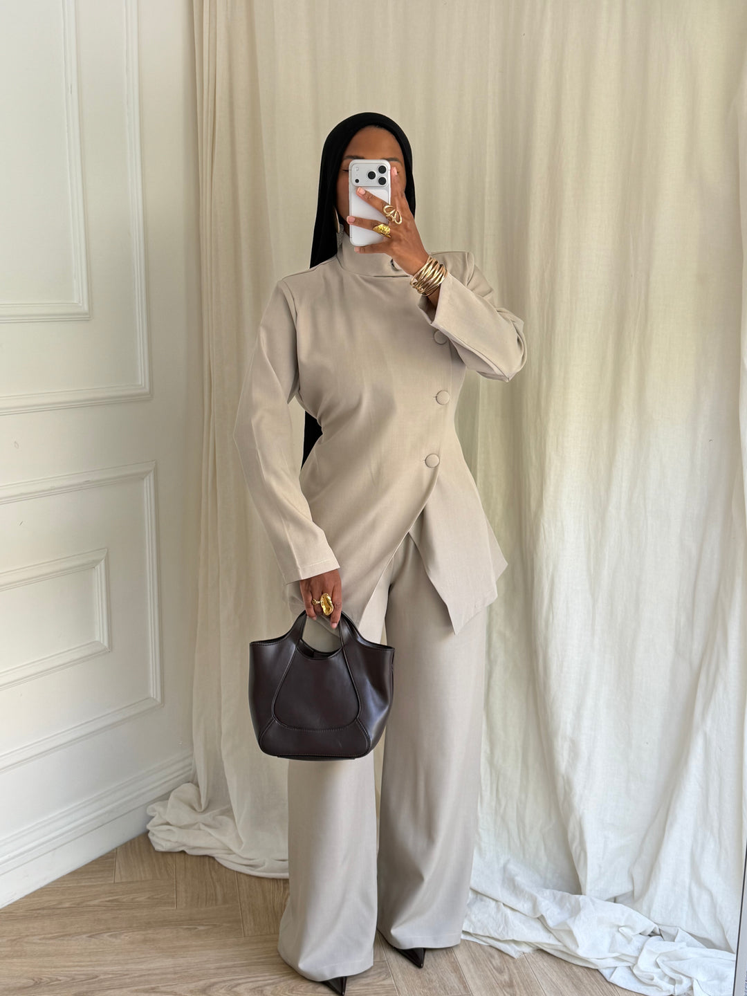 ENSEMBLE AKARA TAUPE CLAIR