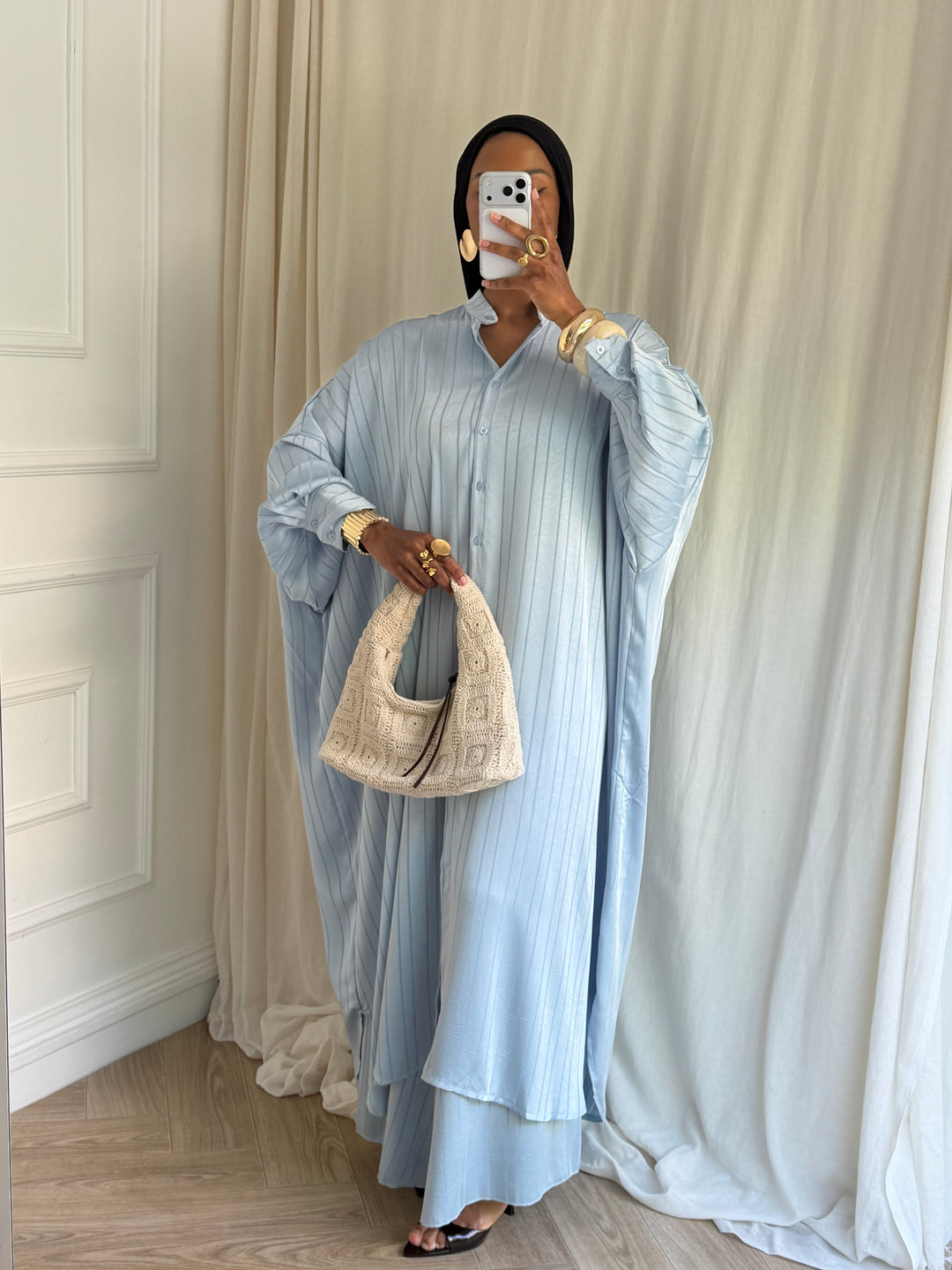 ENSEMBLE PANTALON SUPER LARGE BLEU