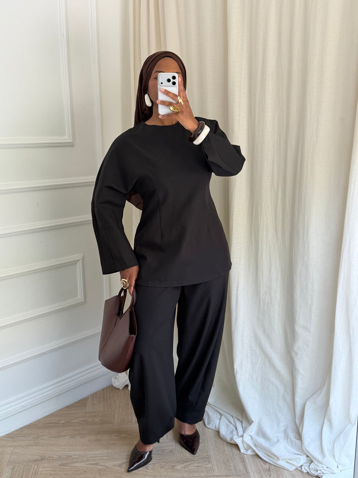 TOP LONG INTEMPOREL NOIR
