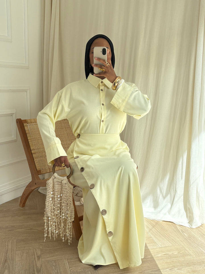ENSEMBLE BOUTONS JAUNE