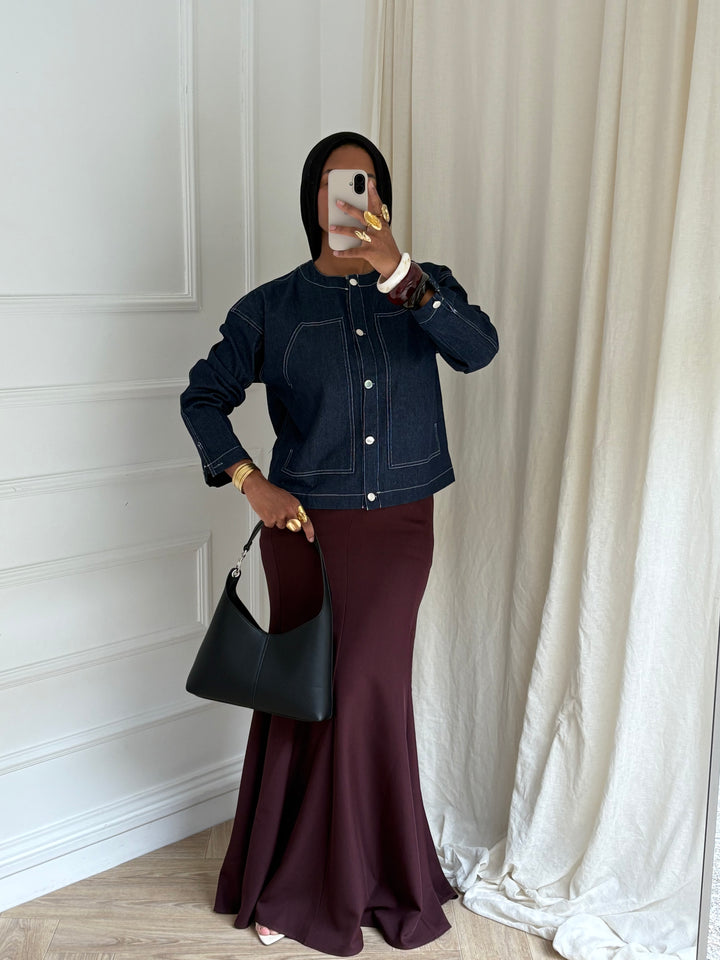VESTE EN JEAN COURTE