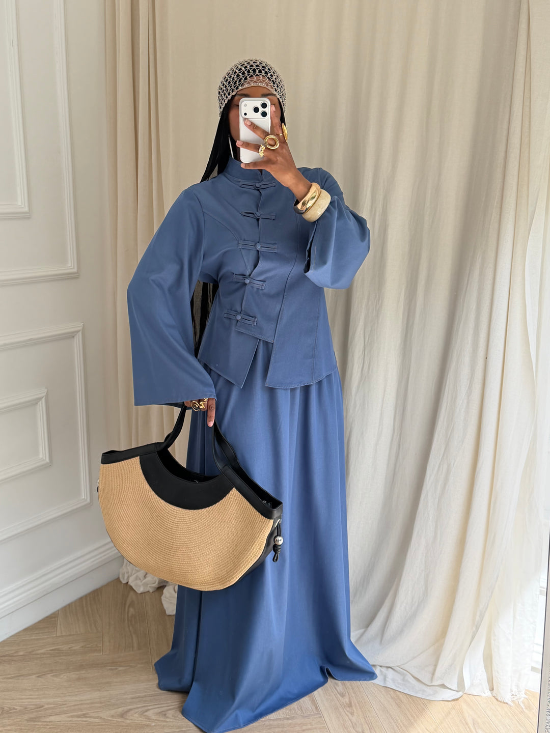 ENSEMBLE JEAN AYSHA BLEU MOYEN