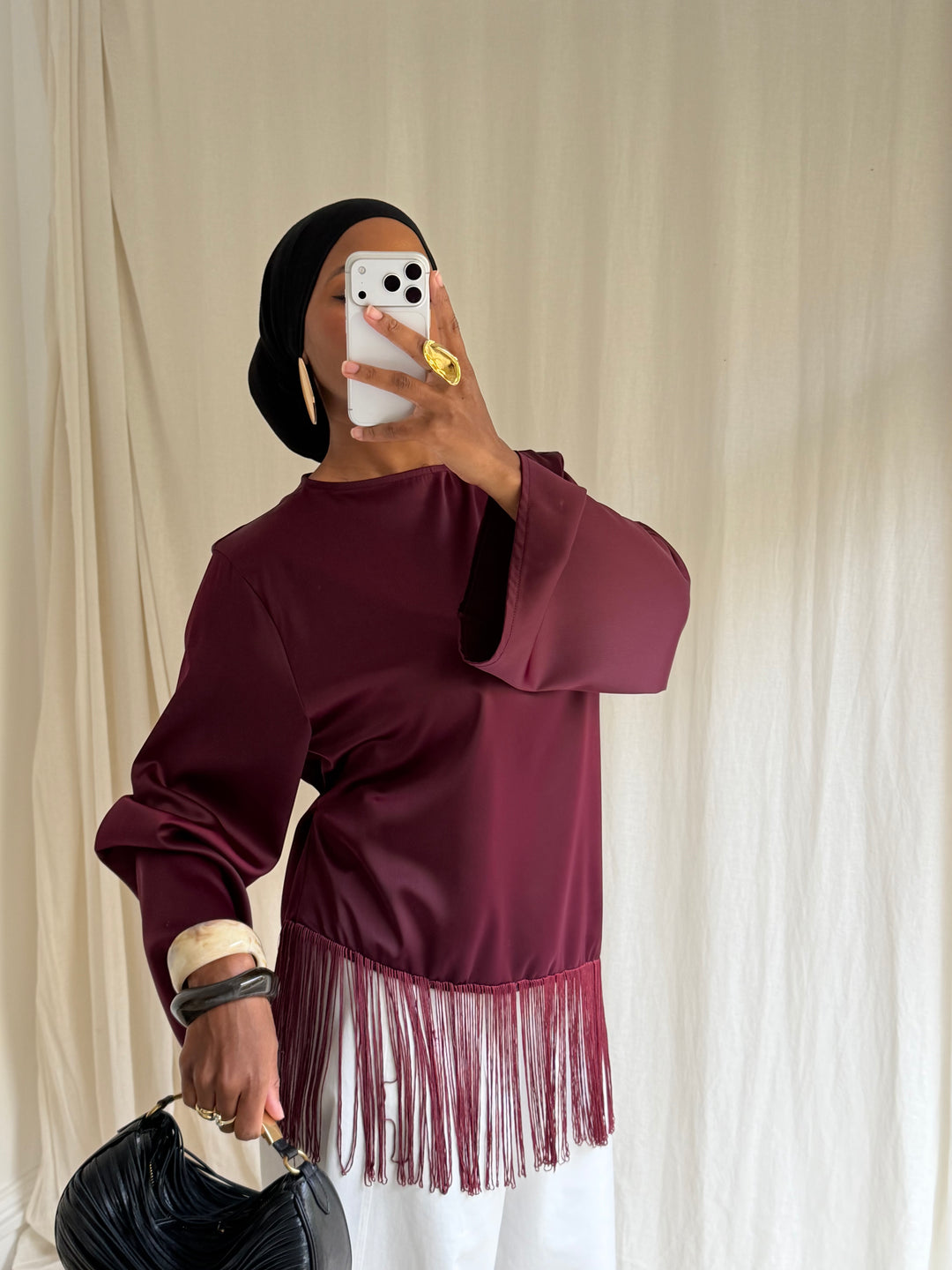 BLOUSE DOUSSAN BORDEAUX