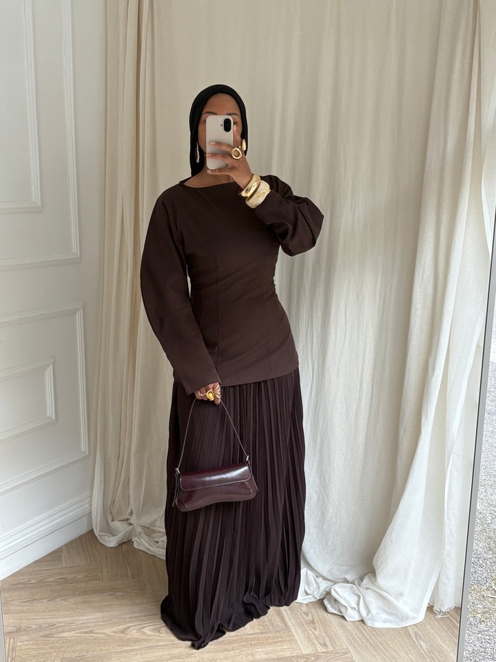 SET JUPE AYLA MARRON
