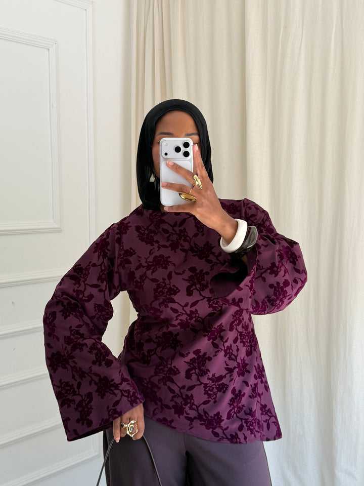 BLOUSE DALIA PRUNE