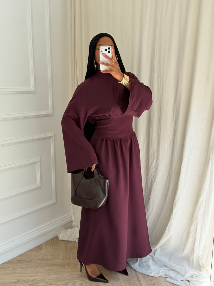 ROBE CINTRÉ JOHA BORDEAUX