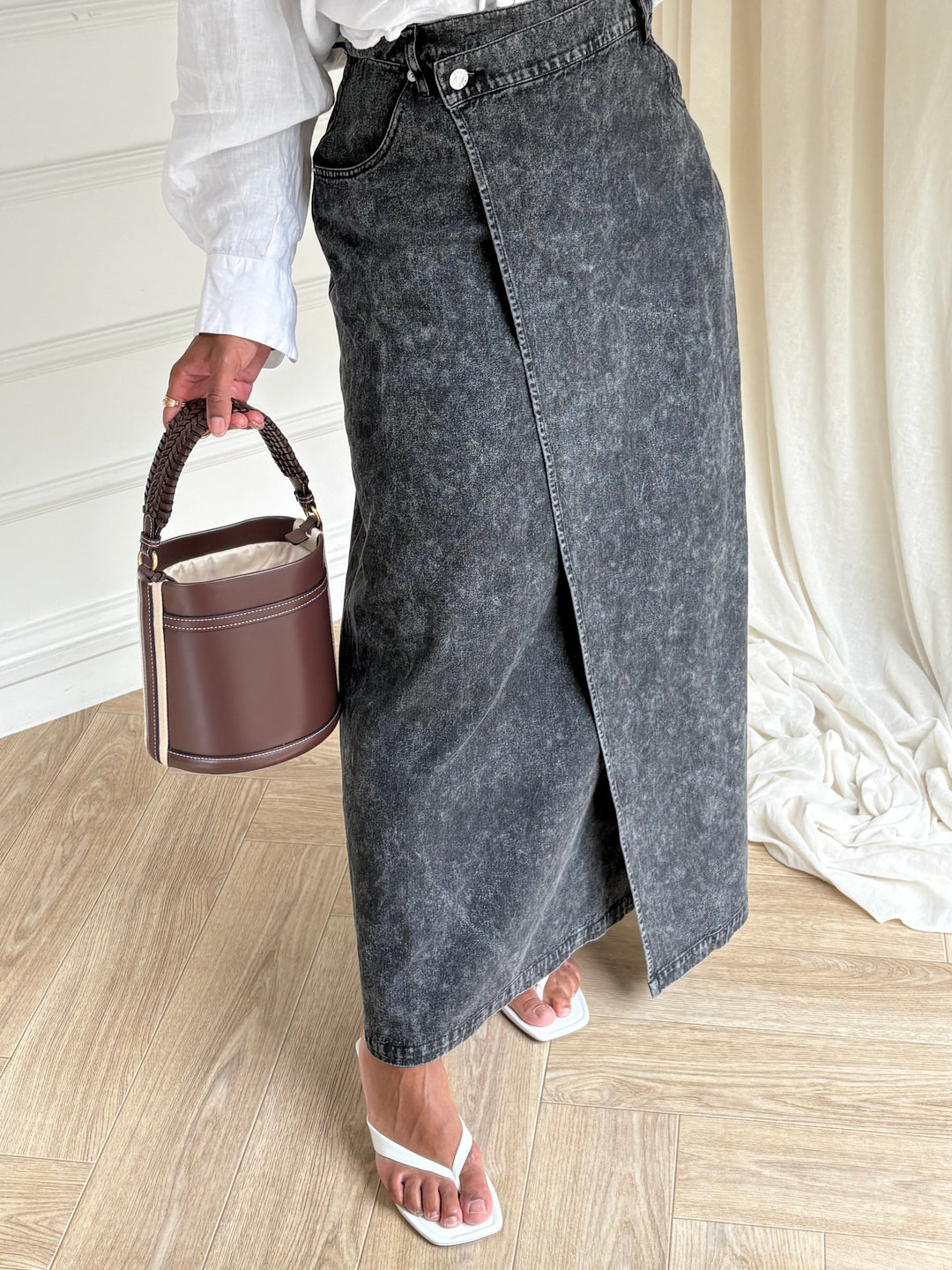 JUPE DENIM CHIC BLACK