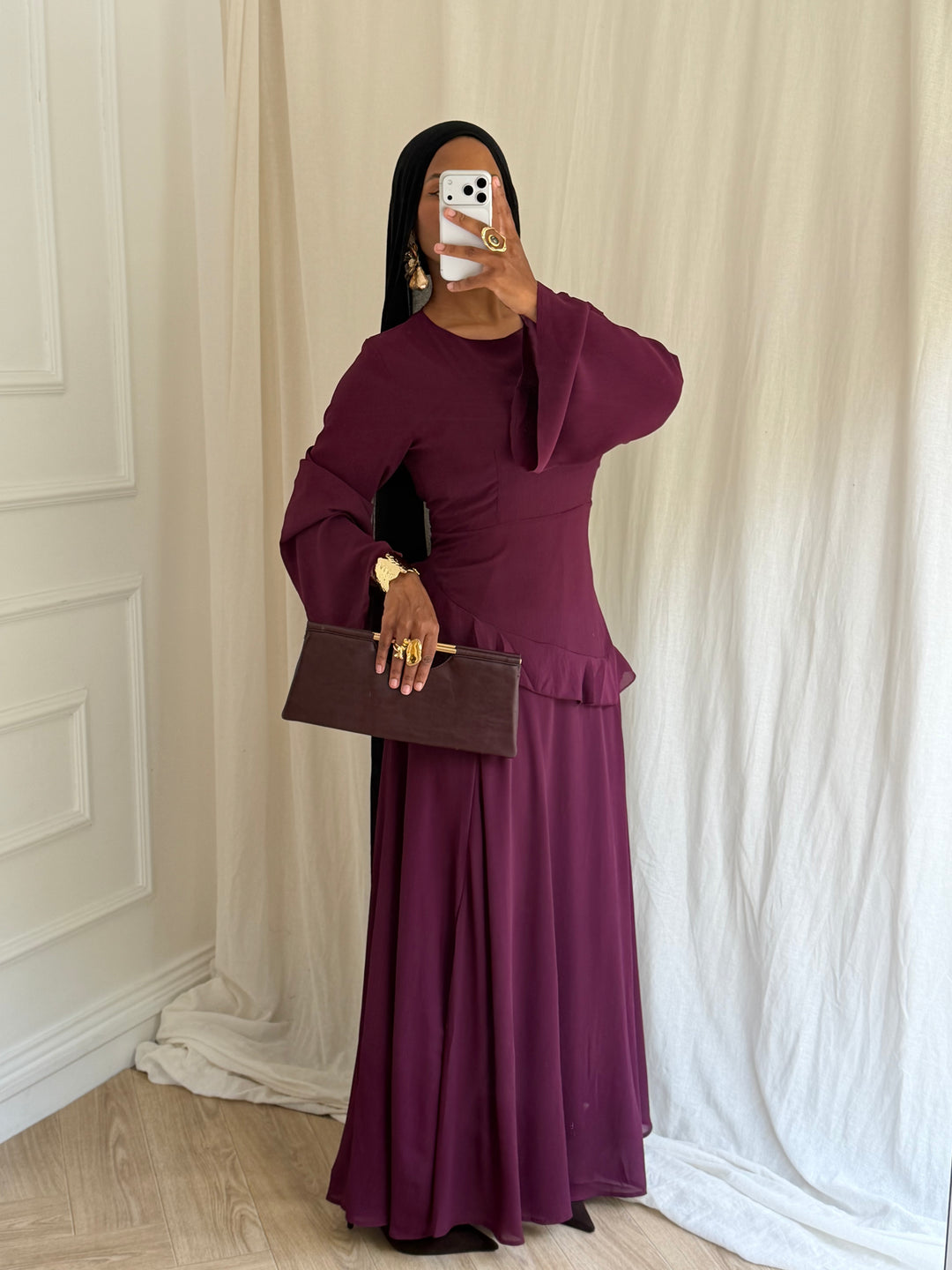 ROBE SORA BORDEAUX
