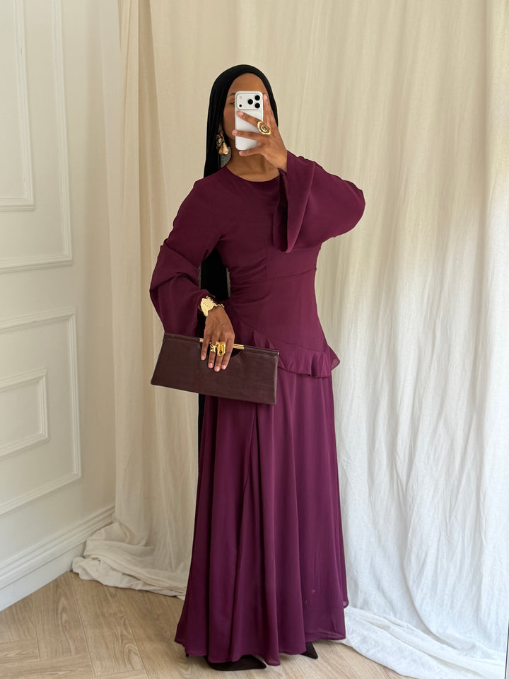 ROBE SORA BORDEAUX