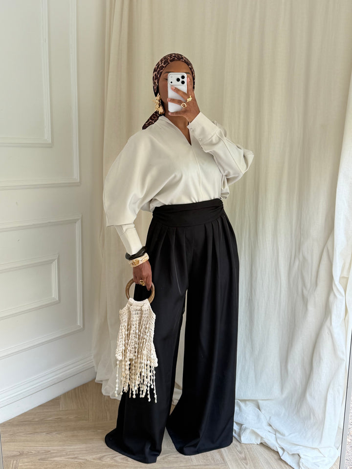 PANTALON LARGE NOIR