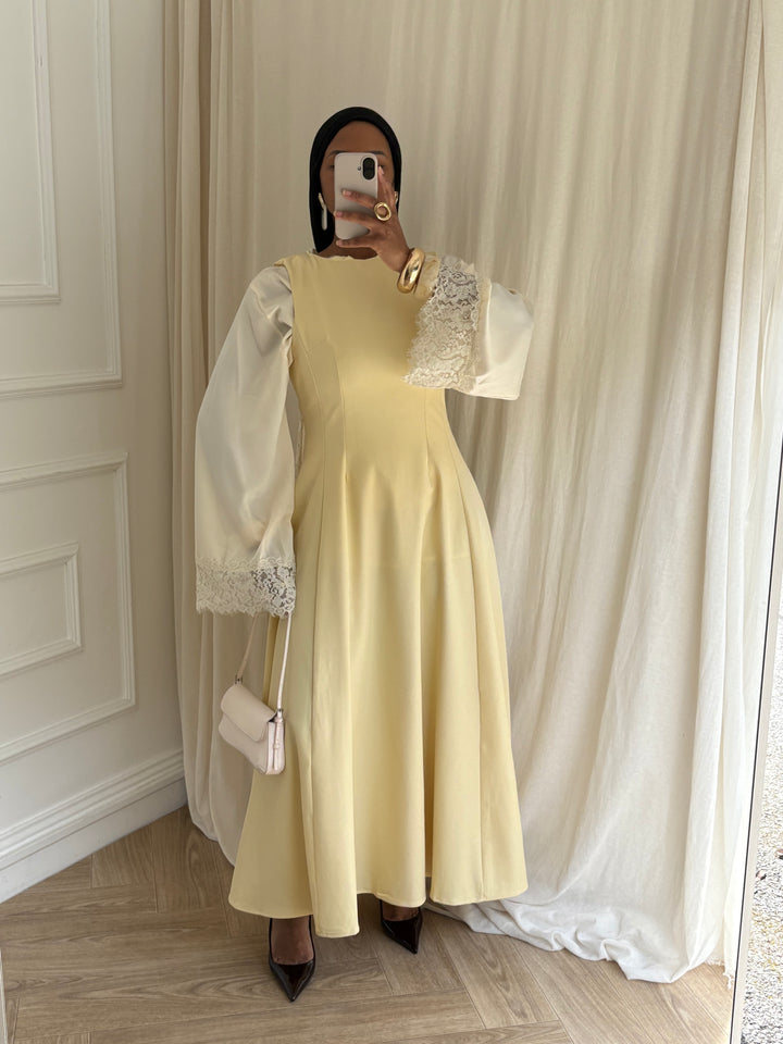 ROBE TAILLEUR JAUNE