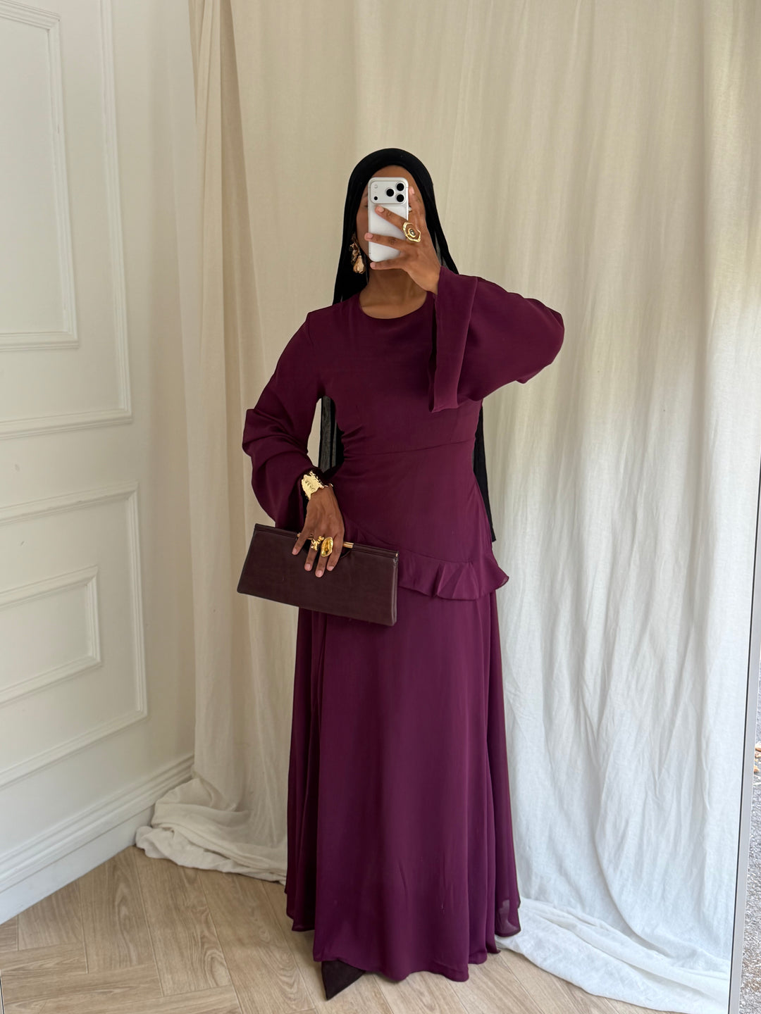 ROBE SORA BORDEAUX