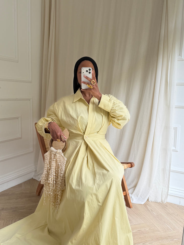 ROBE COTON CACHE CŒUR AVOCAT