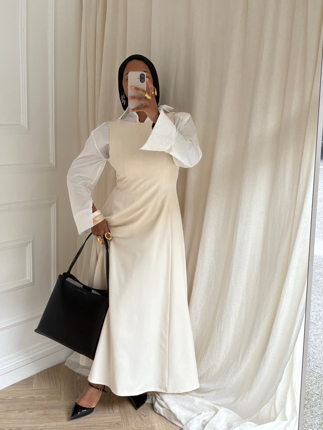 ROBE TAILLEUR CRÈME