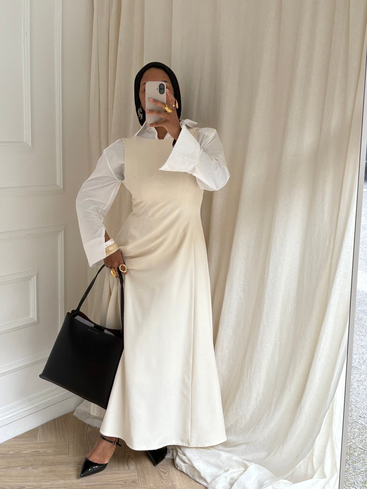 ROBE TAILLEUR CRÈME