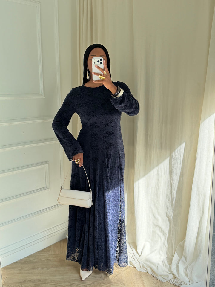 ROBE ODETTE BLEU NUIT