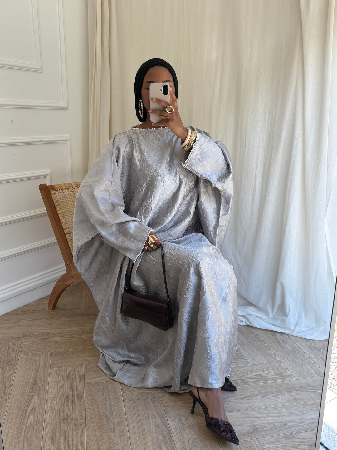 ABAYA KADI GRISE