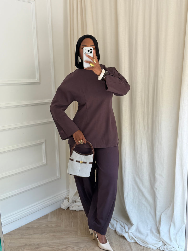 TOP LONG INTEMPOREL PLUM