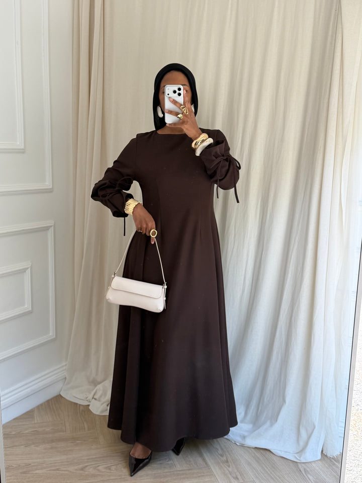 ROBE ÉLÉGANCIA CHOCOLAT