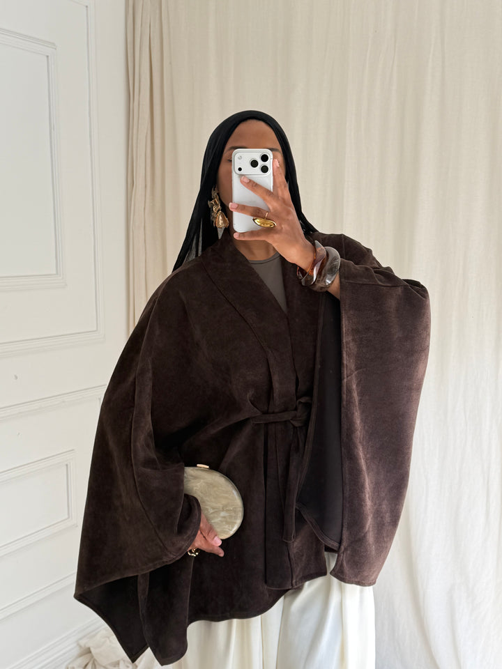 GILET NATI MARRON