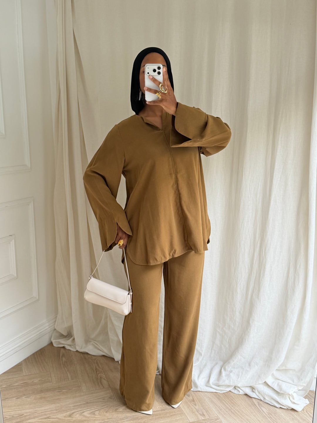 ENSEMBLE RAYON OLIVE