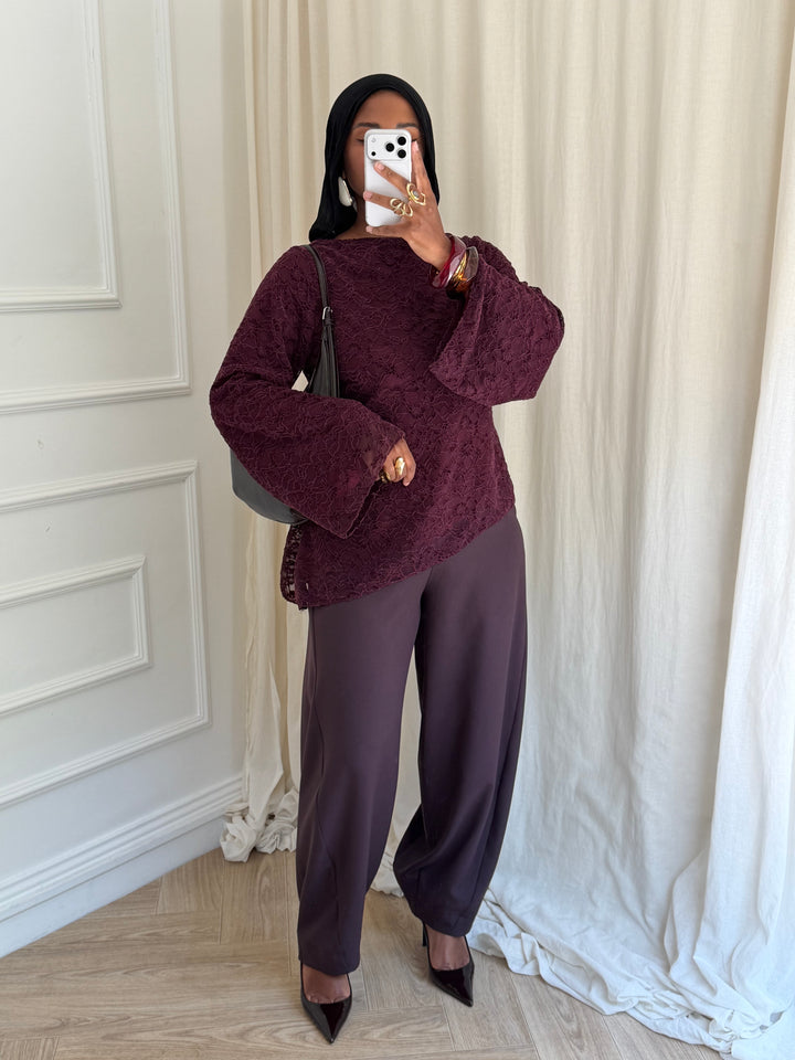 BLOUSE  MARBELLA BORDEAUX