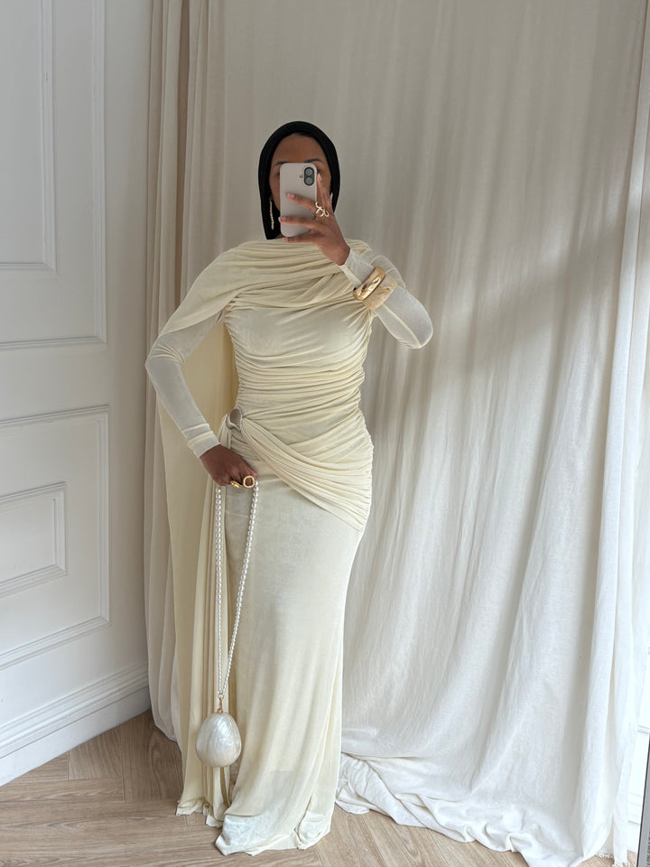 ROBE GALA JAUNE