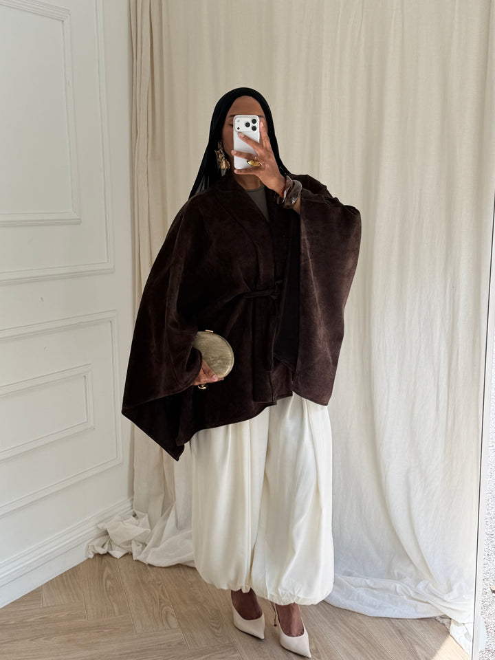 GILET NATI MARRON