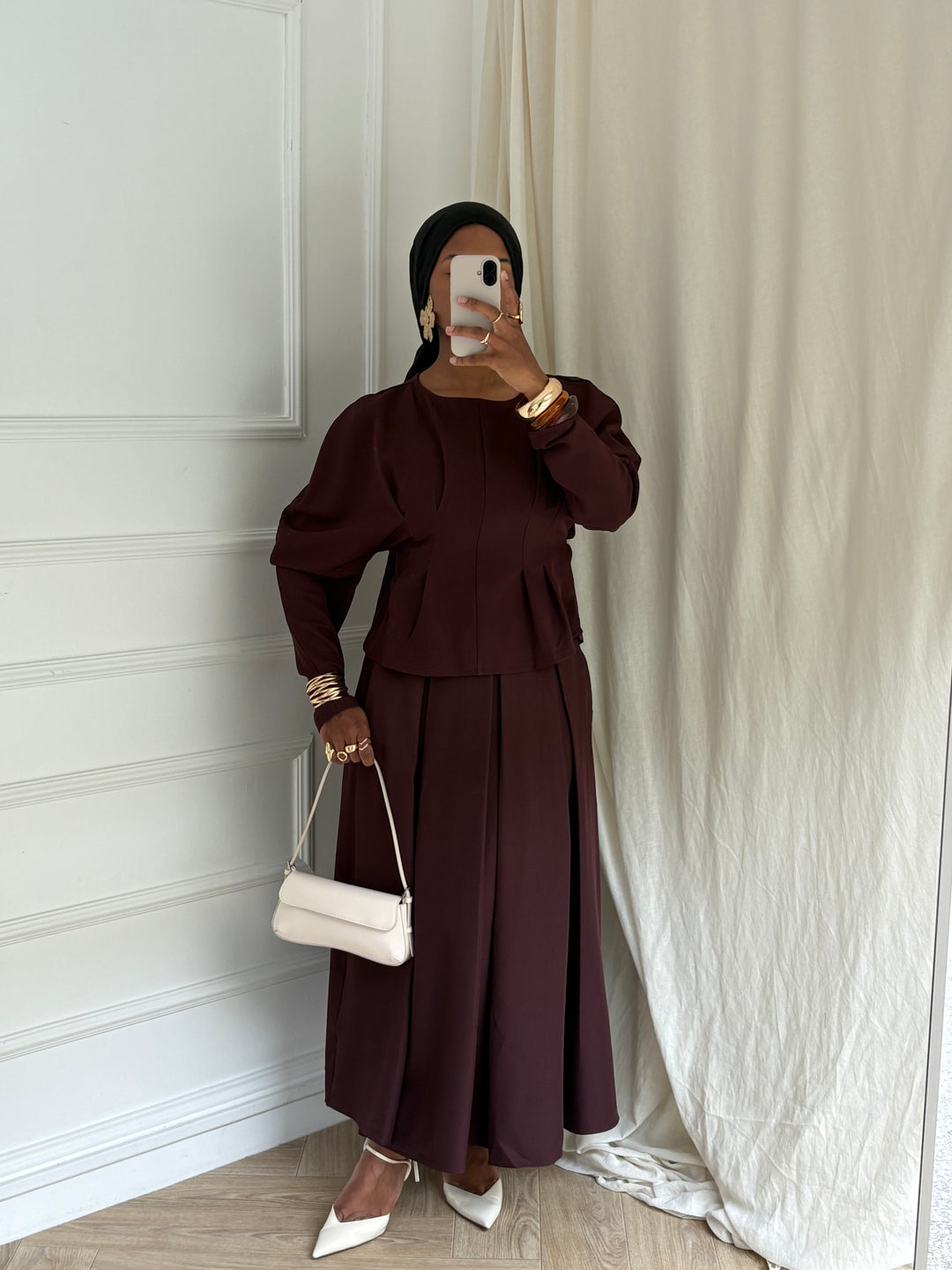 BLOUSE INTEMPORELLE BORDEAUX